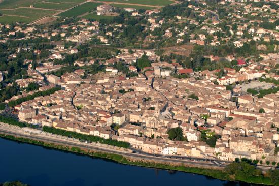 Vue aérienne de Bourg St Andéol